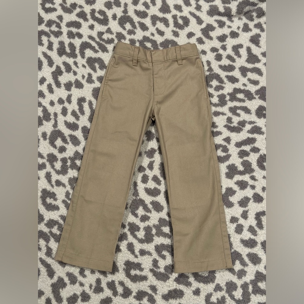 BUNDLE Shaheens boys khaki school uniform pants bundle, size 5 brand new